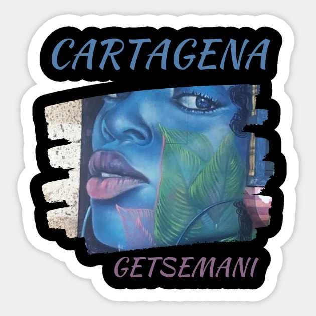 Cartagena Street Art Sticker by SparksTeez